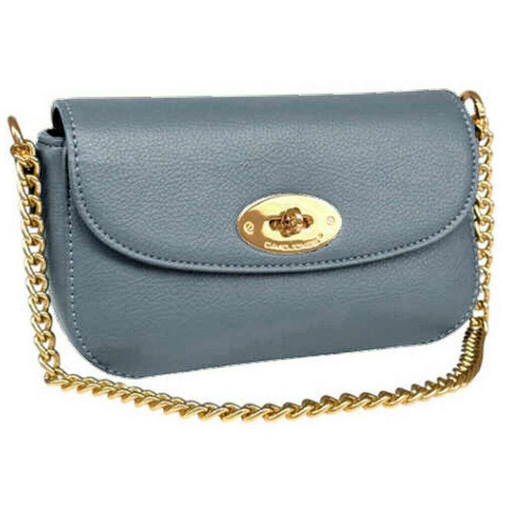 David Jones Occasion Half Flap Shoulder Bag - Bering Sea Blue