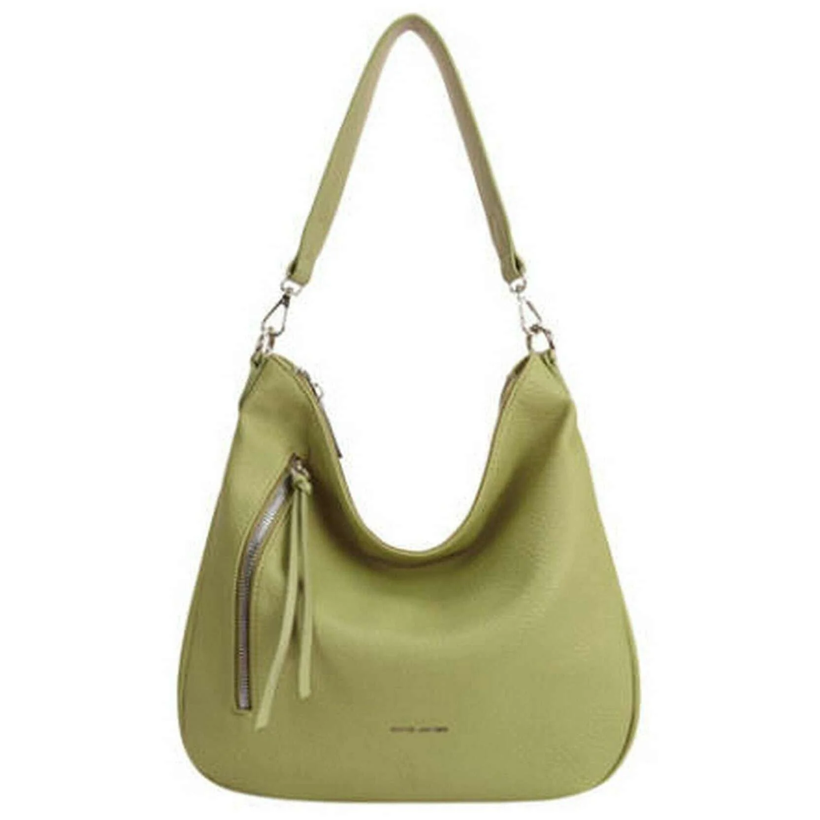 David Jones Slouchy Hobo Bag - Dark Lime Green