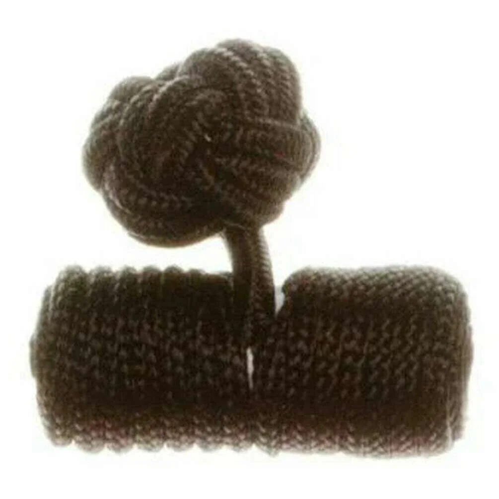 David Van Hagen Barrel Cuff Knots - Black