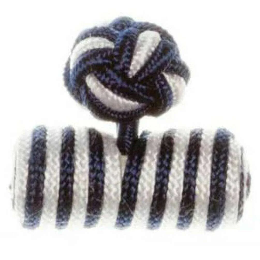 David Van Hagen Barrel Cuff Knots - Blue/White