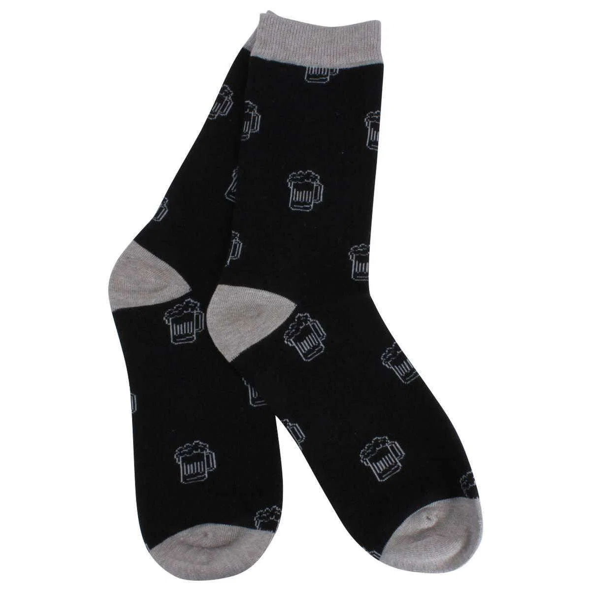 David Van Hagen Beer Socks - Black/Grey - Image 3