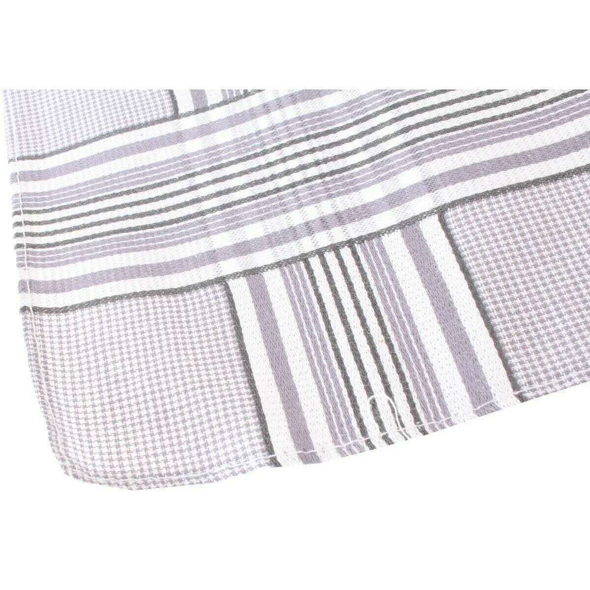 David Van Hagen Checked 6 Pack Handkerchief - Grey - Image 5
