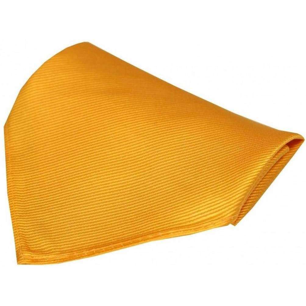 David Van Hagen Diagonal Twill Silk Pocket Square - Gold