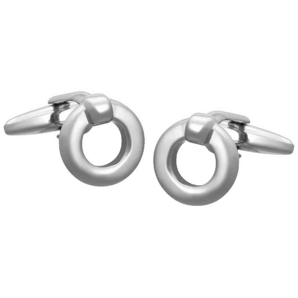 David Van Hagen Endless Ring Cufflinks - Silver