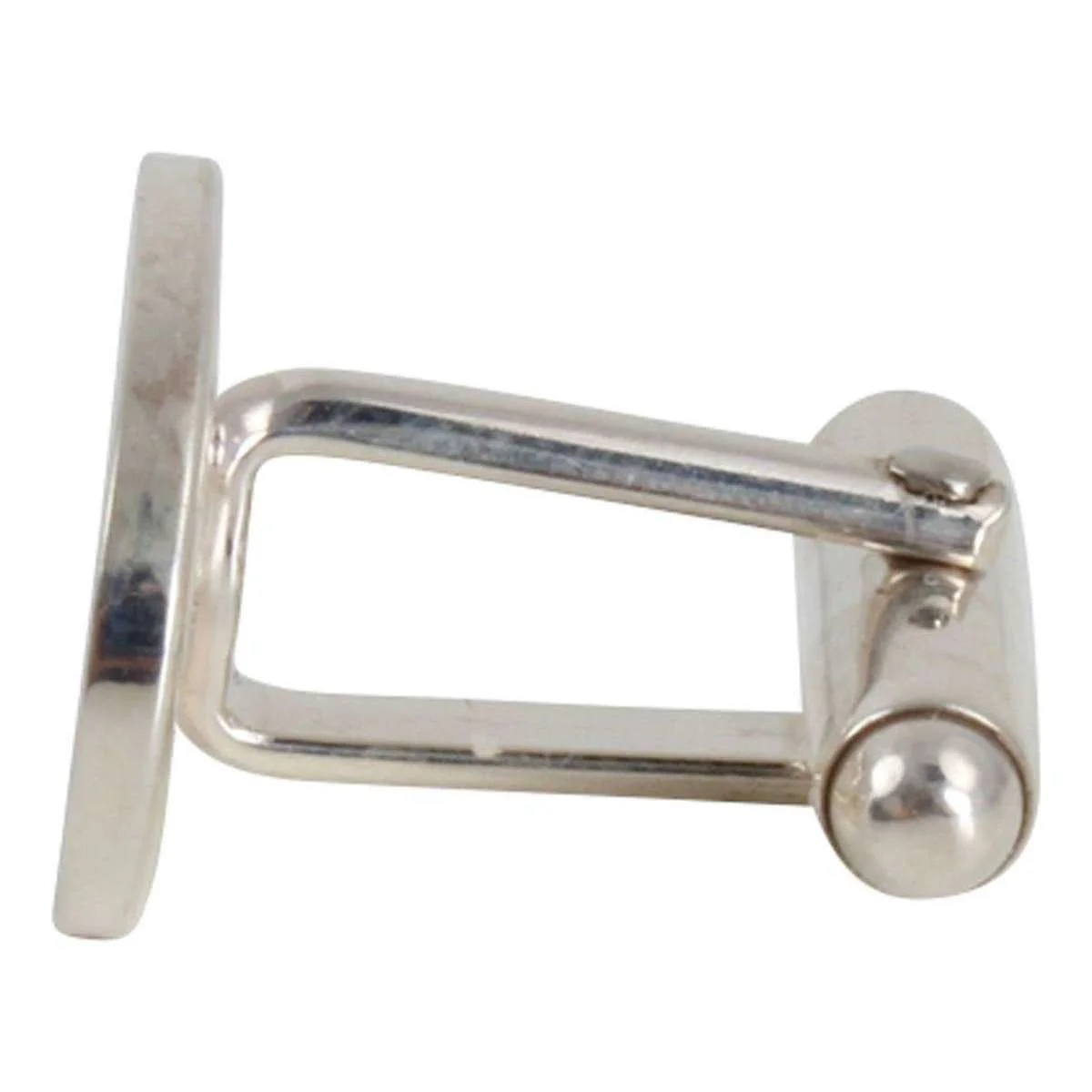 David Van Hagen Engraved Edge Hallmarked Cufflinks - Silver - Image 3