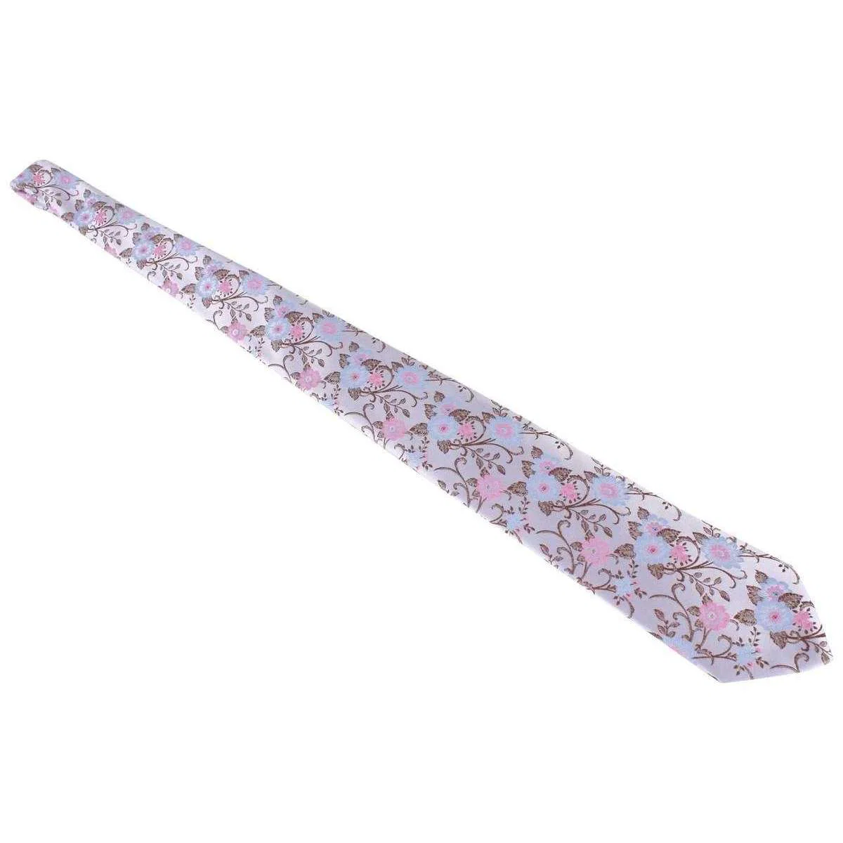 David Van Hagen Floral Tie - Pale Lilac - Image 4