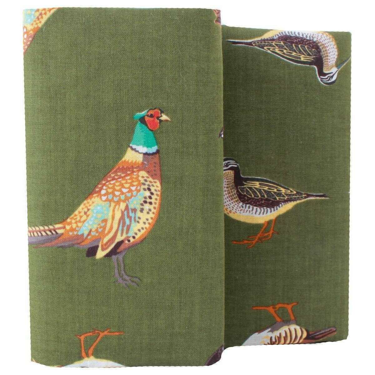 David Van Hagen Game Birds 2 Pack Handkerchief - Green - Image 3