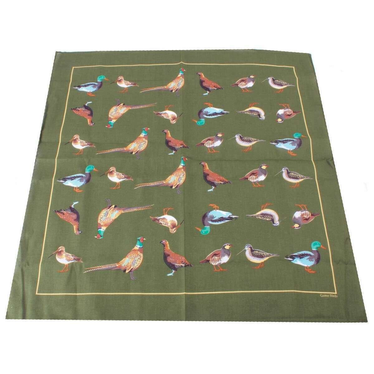 David Van Hagen Game Birds 2 Pack Handkerchief - Green - Image 4