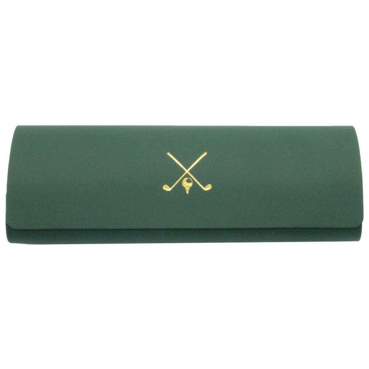 David Van Hagen Golf Embossed Cloth and Glasses Case - Green
