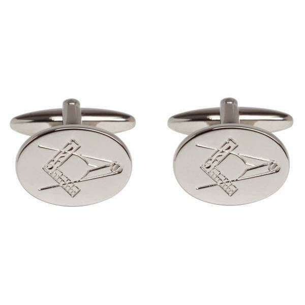 David Van Hagen Masonic Cufflinks - Silver