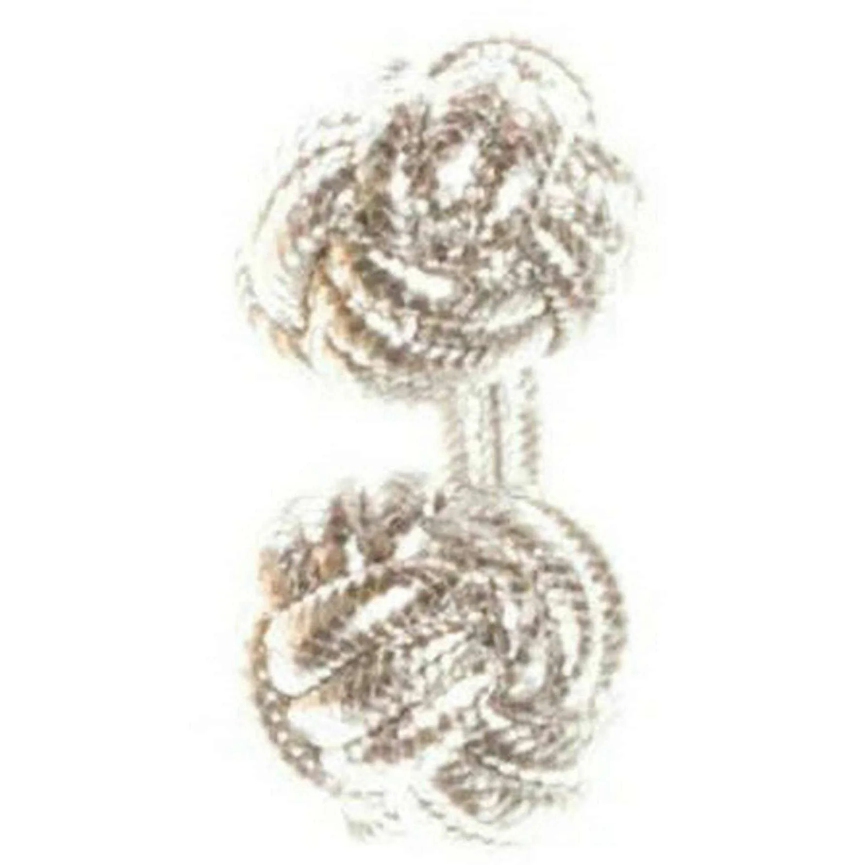David Van Hagen Metallic Cuff Knots - White