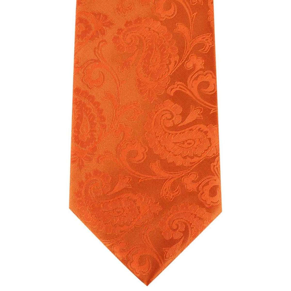 David Van Hagen Paisley Tie - Orange