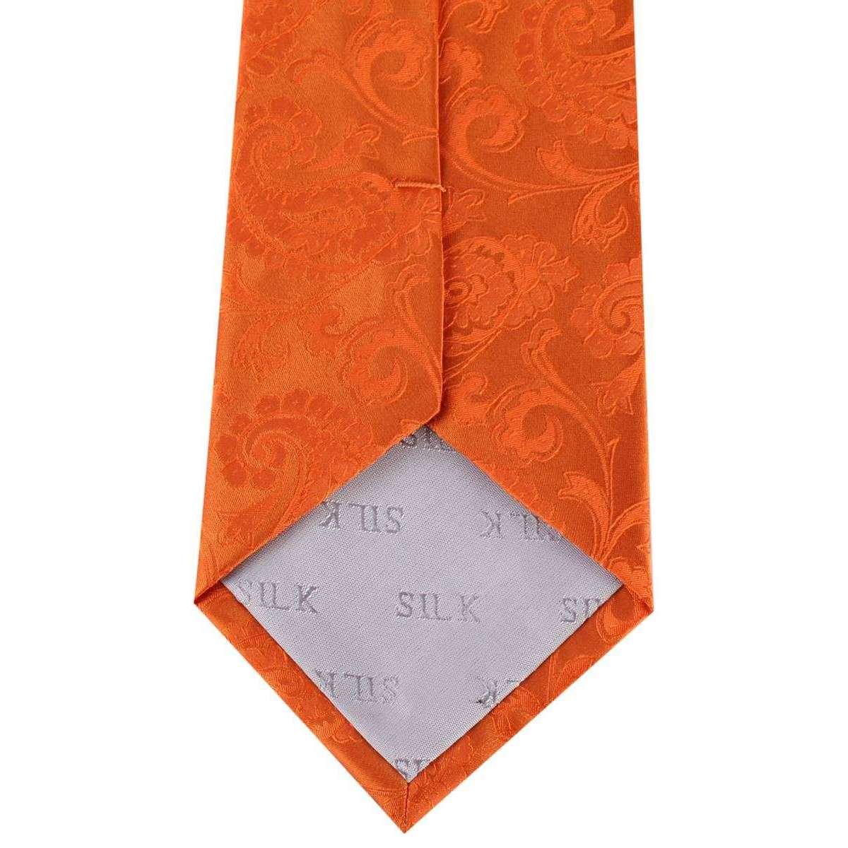 David Van Hagen Paisley Tie - Orange - Image 2