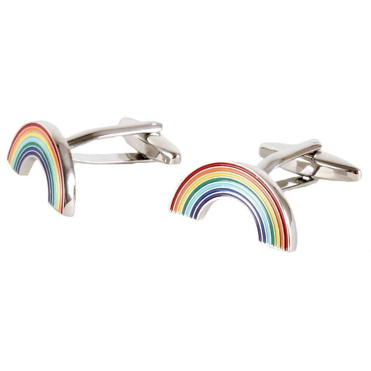 David Van Hagen Rainbow Cufflinks - Multi Colour - Image 2