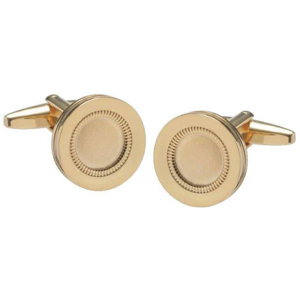 David Van Hagen Roulette Table Cufflinks - Gold