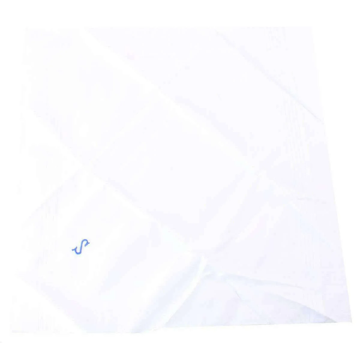 David Van Hagen S Initial 3 Pack Handkerchief - White/Blue - Image 4