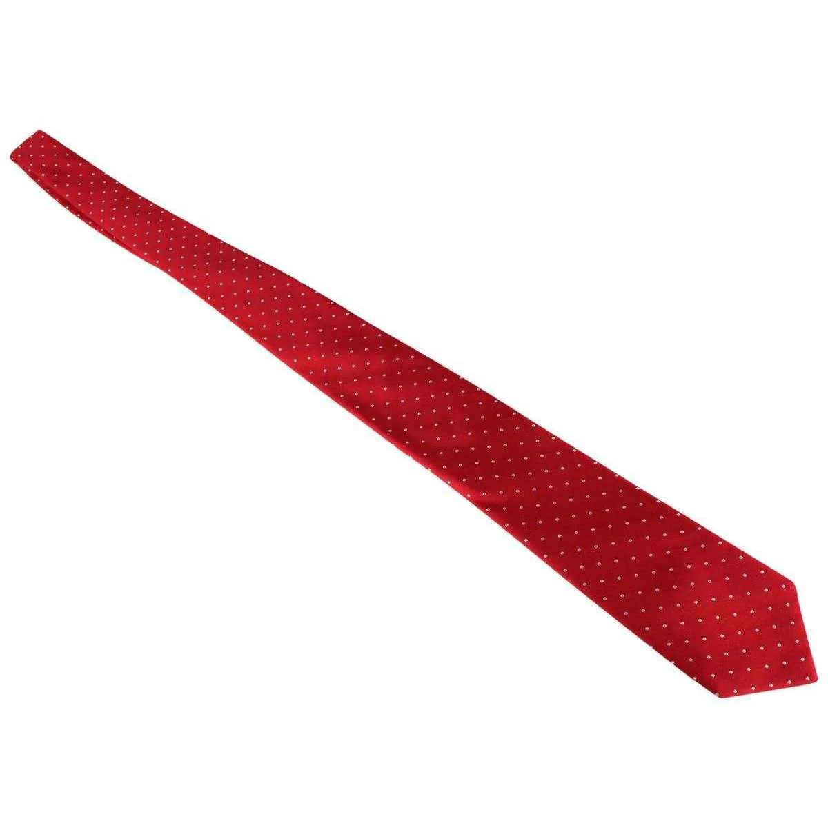 David Van Hagen Spotted Tie - Red/White - Image 4