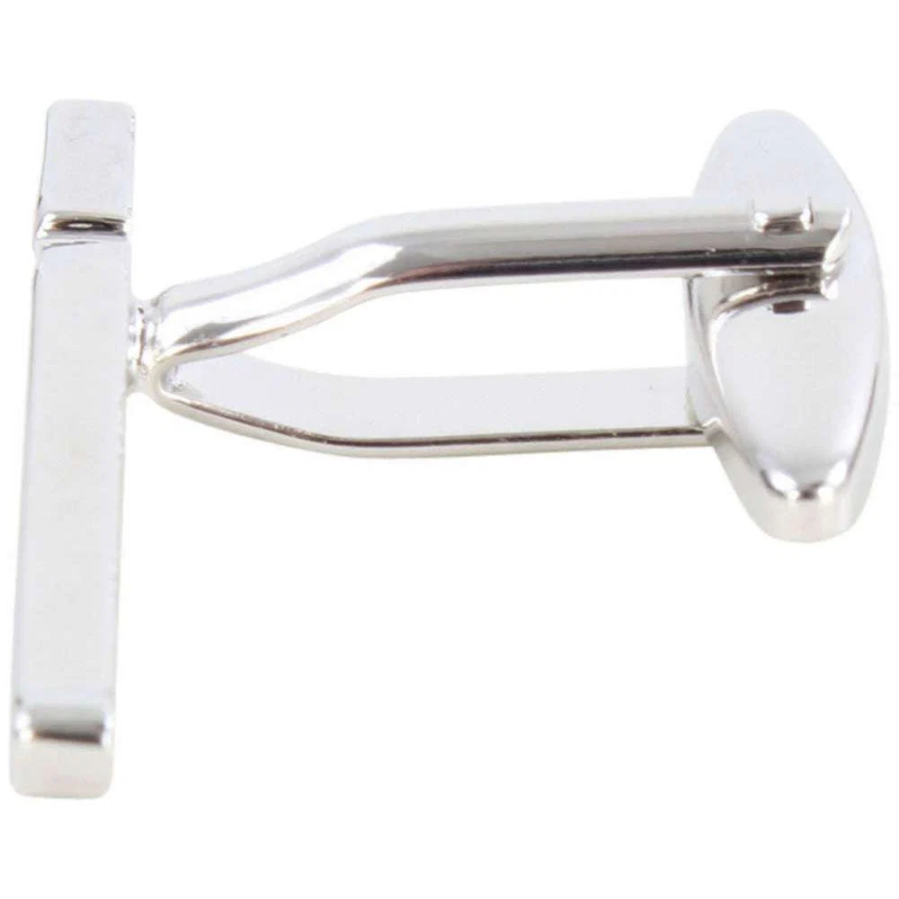 David Van Hagen Two Tone Shotgun Cufflinks - Silver/Gold - Image 5