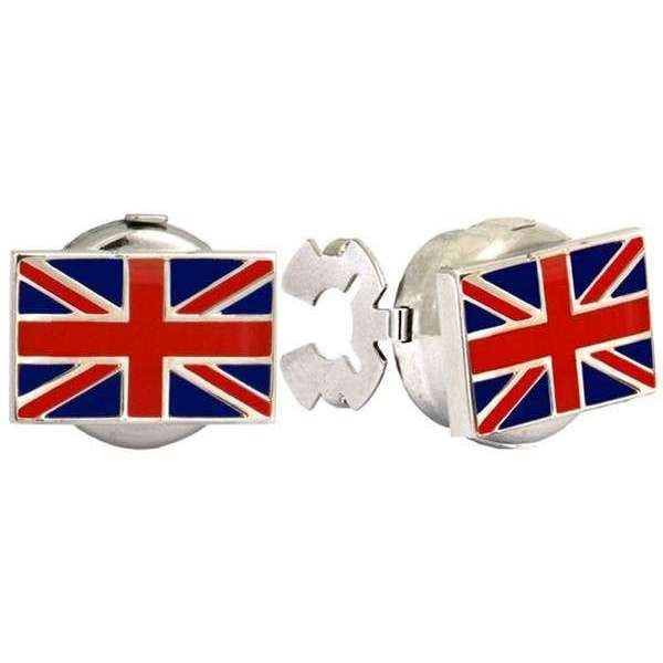 David Van Hagen Union Jack Button Covers - Blue/Red/White