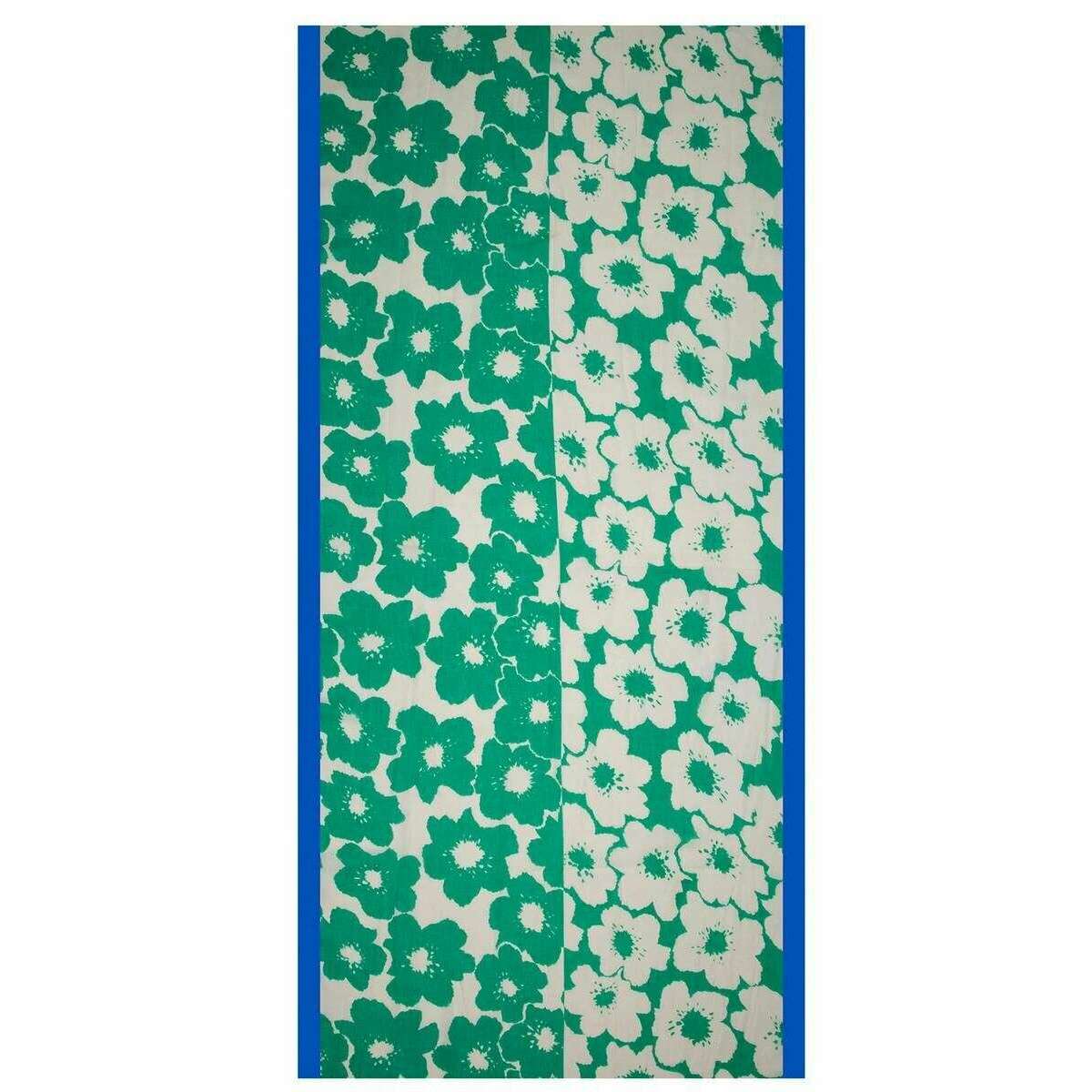 Dents Abstract Floral Print Lightweight Scarf - Green - Image 2