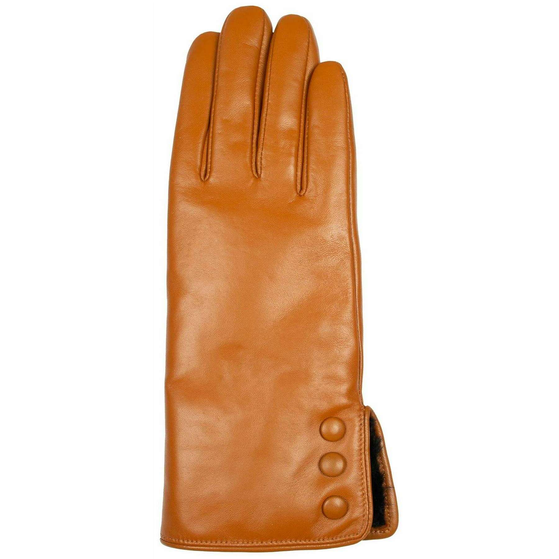 Dents Agata Water-Resistant Leather Gloves - Saddle Tan - Image 3