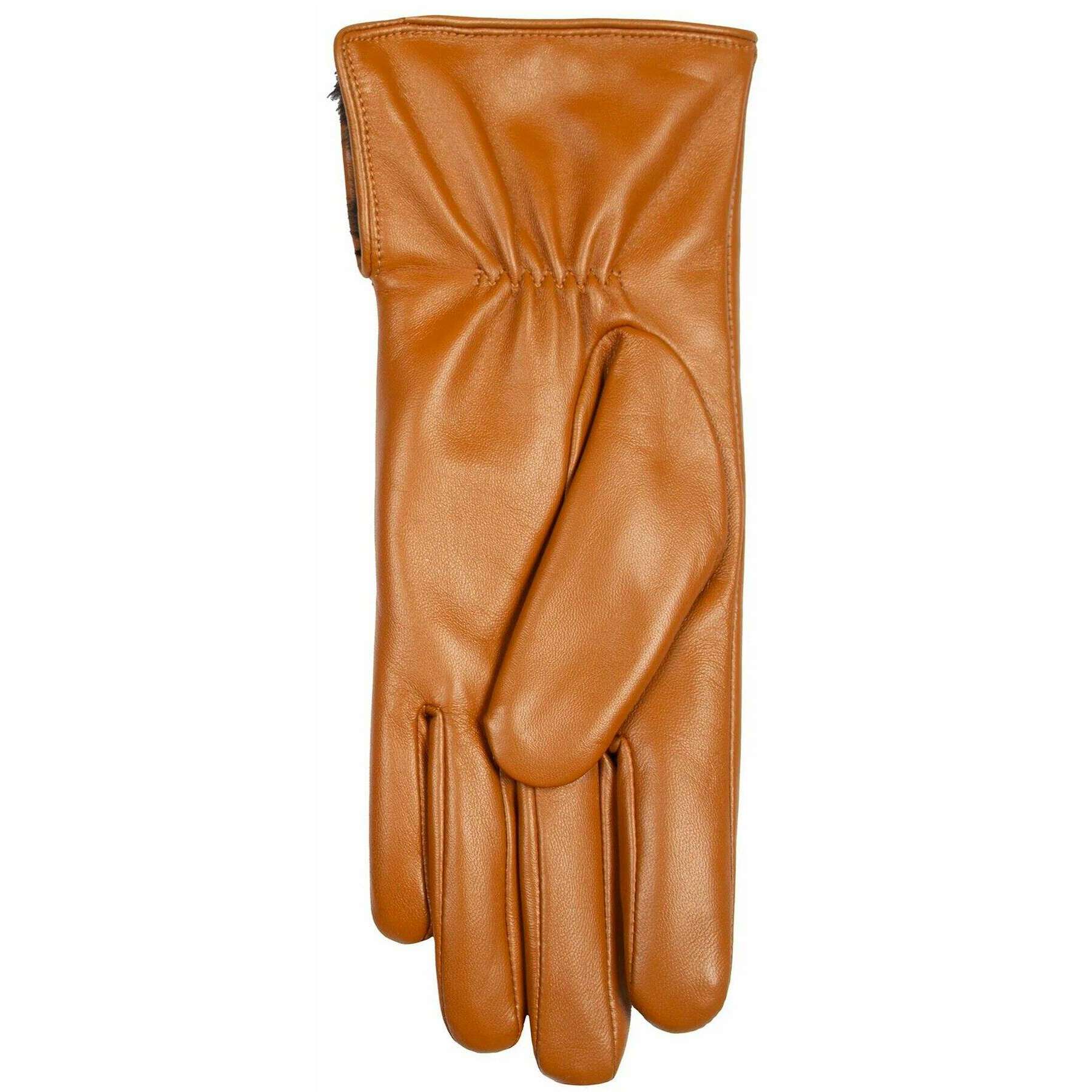 Dents Agata Water-Resistant Leather Gloves - Saddle Tan - Image 4