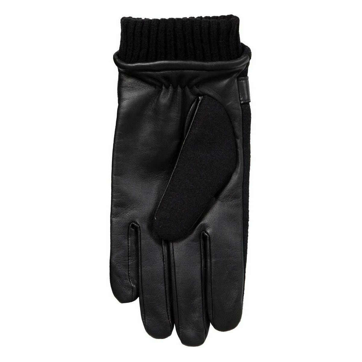 Dents Amesbury Touchscreen Flannel and Leather Gloves - Black - Image 4
