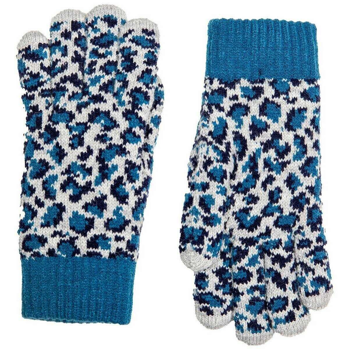 Dents Animal Print Gloves - Navy - Image 2