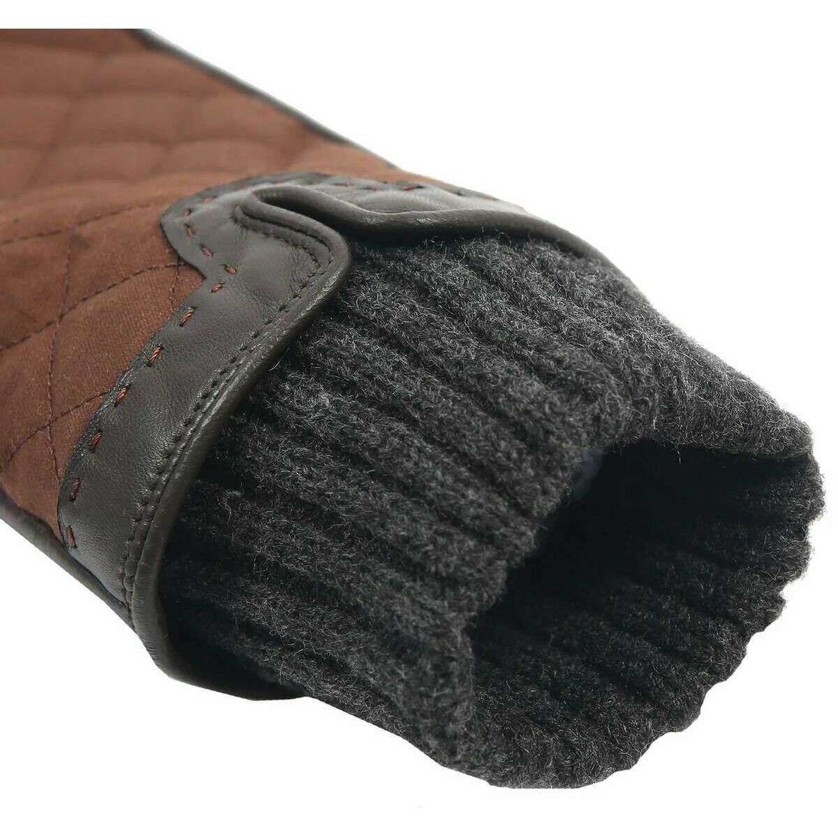 Dents Arabella Waxed Cotton Water Resistant Touchscreen Gloves - Chestnut Brown - Image 5