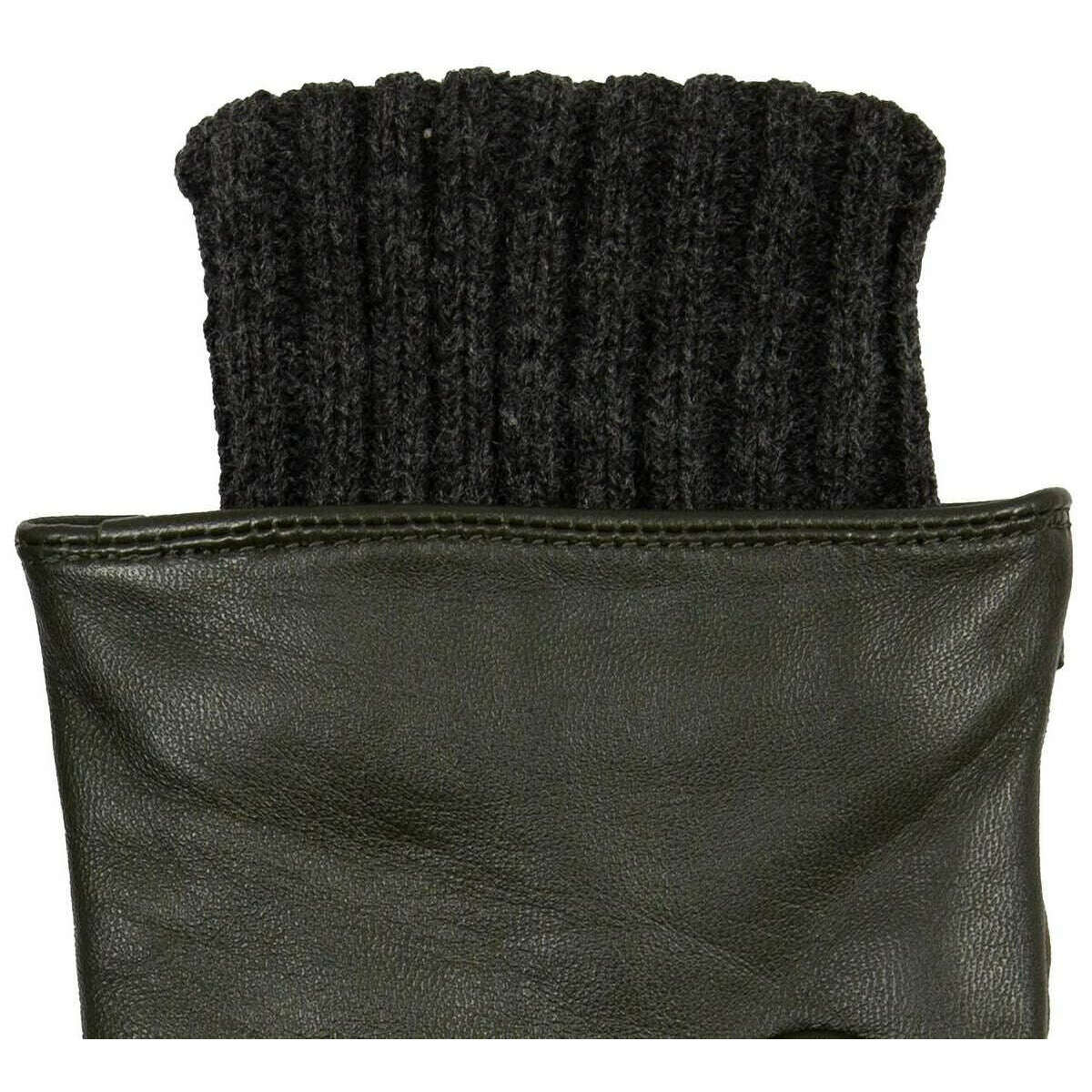 Dents Arabella Waxed Cotton Water Resistant Touchscreen Gloves - Olive Green - Image 4