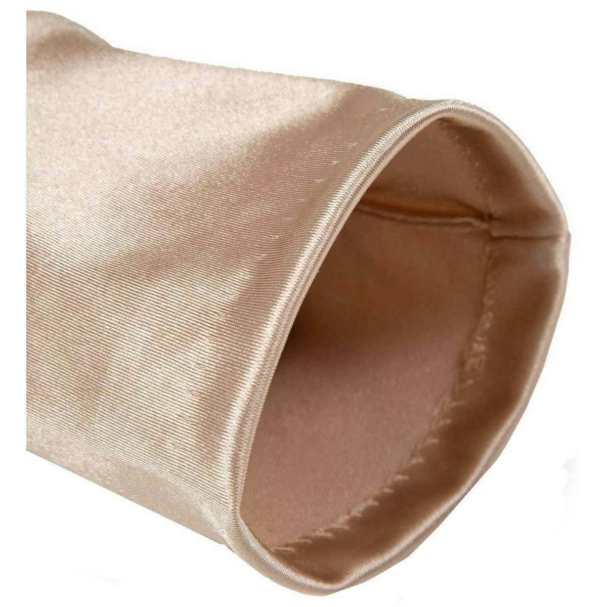 Dents Bella Long Satin Opera Gloves - Champagne Cream - Image 7