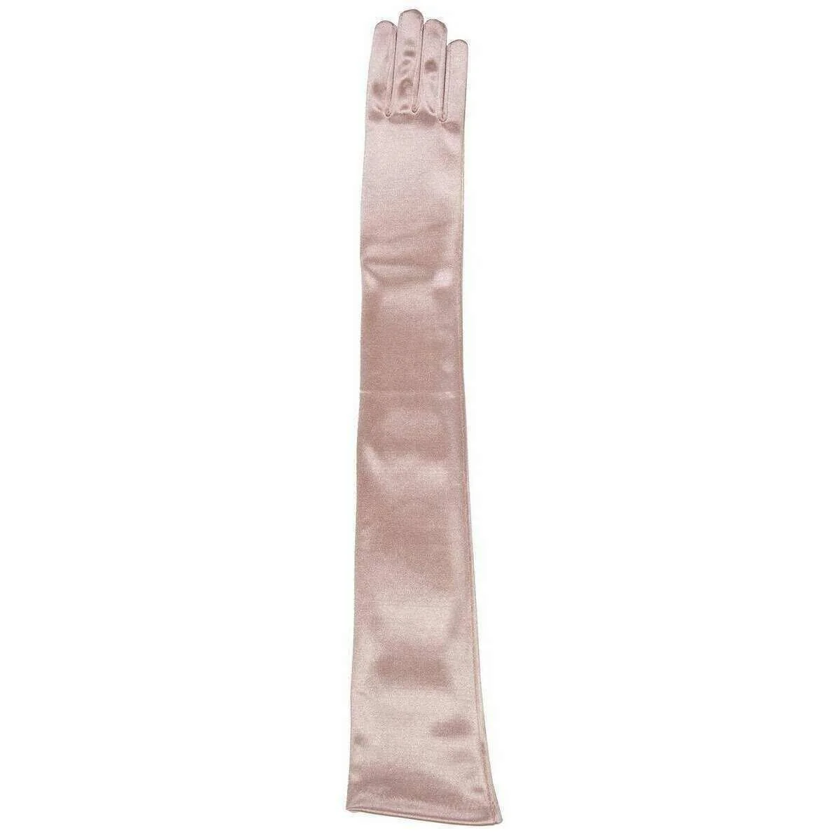 Dents Bella Long Satin Opera Gloves - Rose Pink - Image 3