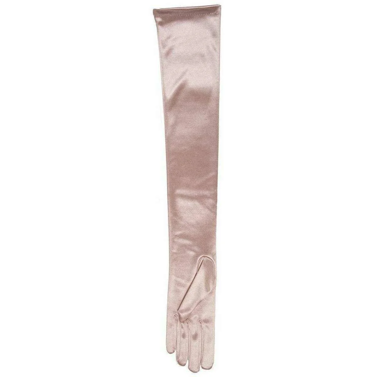 Dents Bella Long Satin Opera Gloves - Rose Pink - Image 4