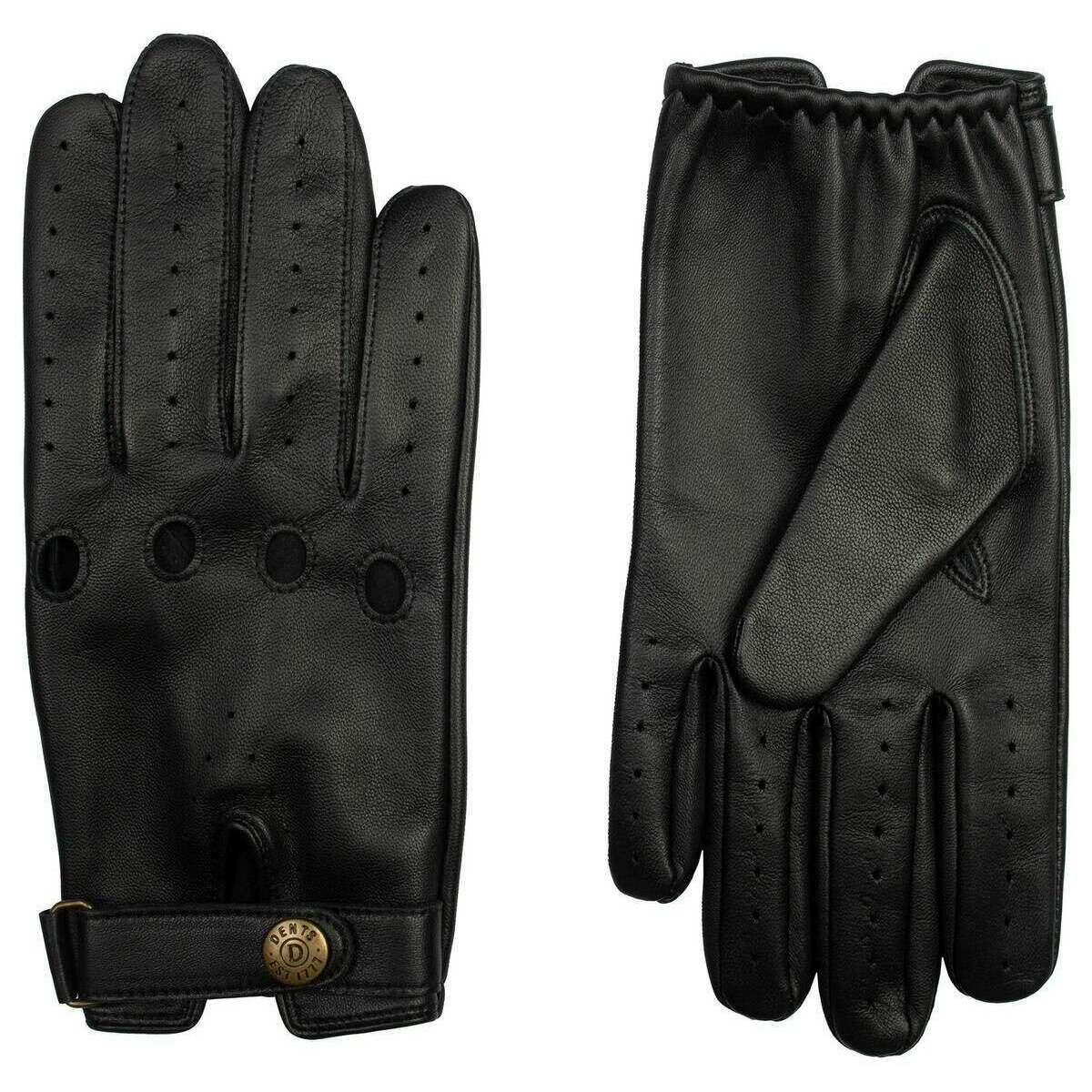 Dents Brooklands Leather Driving Gloves - Black - Image 2