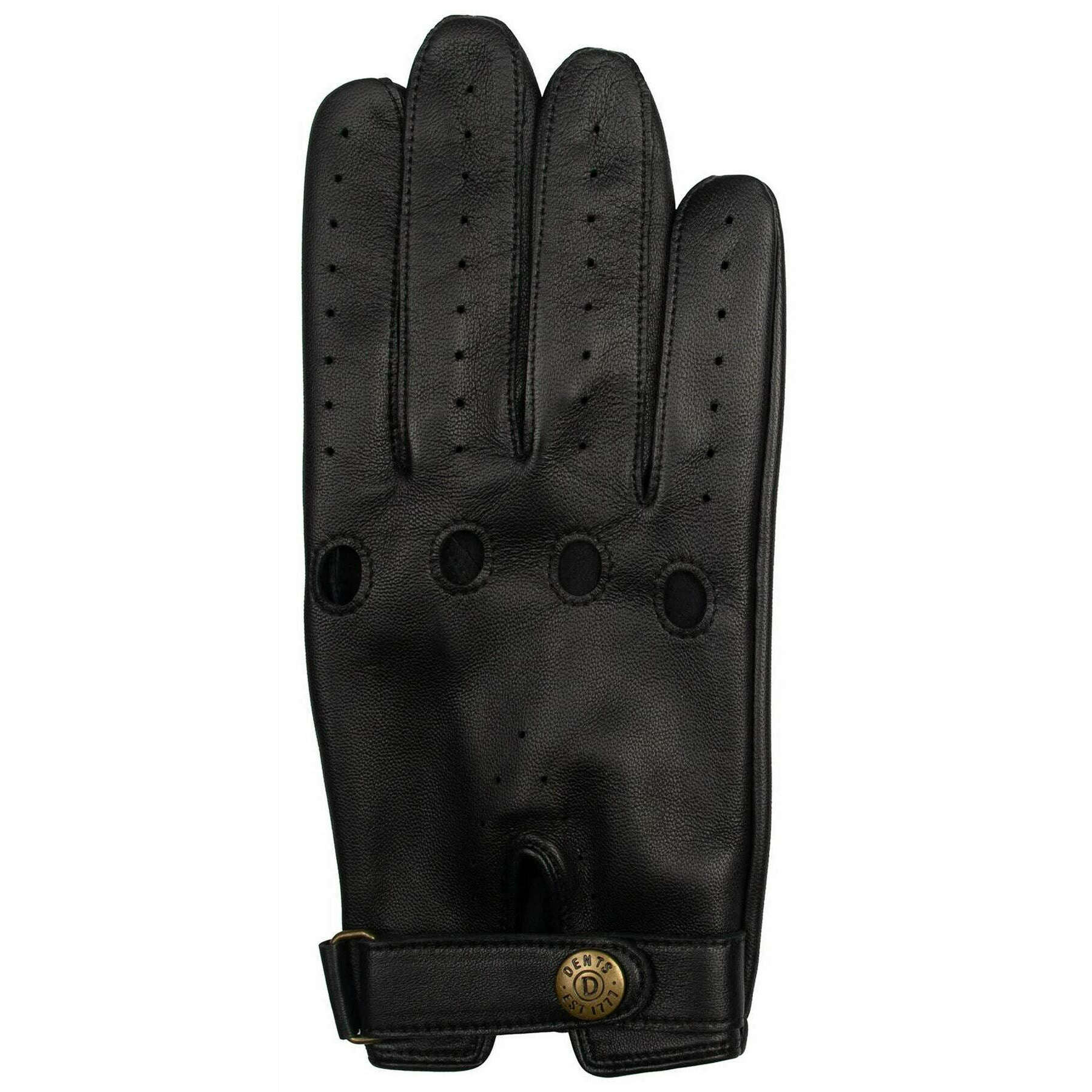 Dents Brooklands Leather Driving Gloves - Black - Image 3