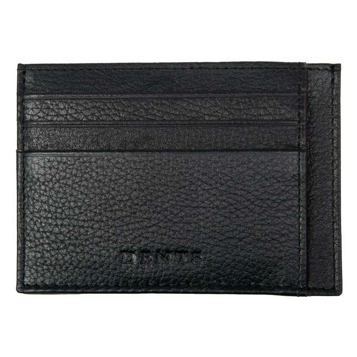 Dents Cherwell Card Holder - Black/Bordeaux Burgundy