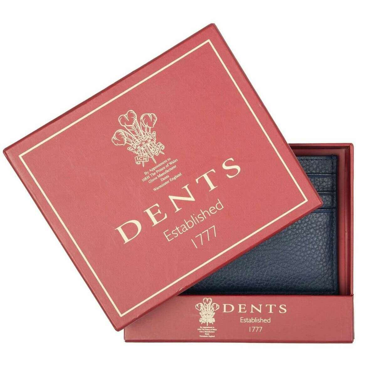 Dents Cherwell Card Holder - Navy/Cognac Brown - Image 3