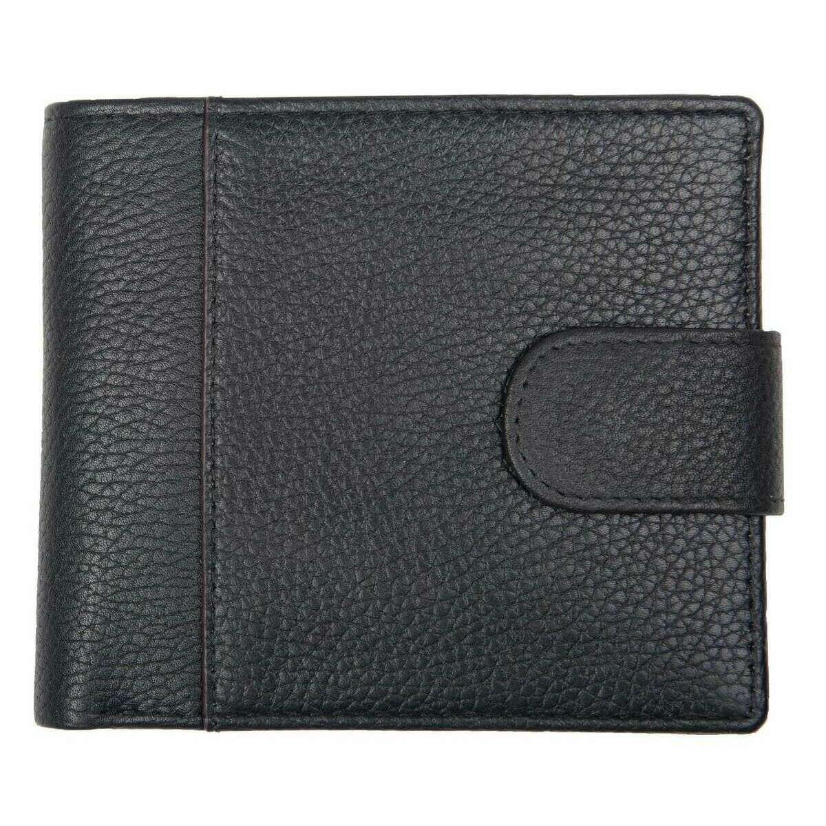 Dents Cherwell Coin Bifold Wallet - Black/Bordeaux Burgundy