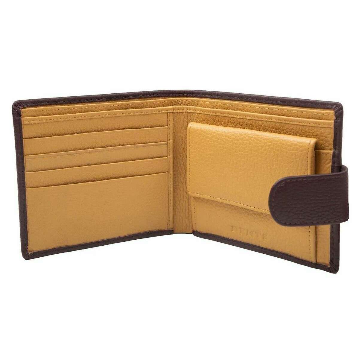 Dents Cherwell Coin Bifold Wallet - Bordeaux Burgundy/Light Tan - Image 5