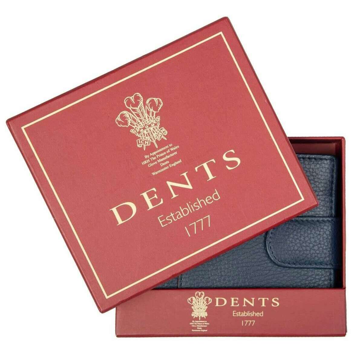 Dents Cherwell Coin Bifold Wallet - Navy/Cognac Brown - Image 6