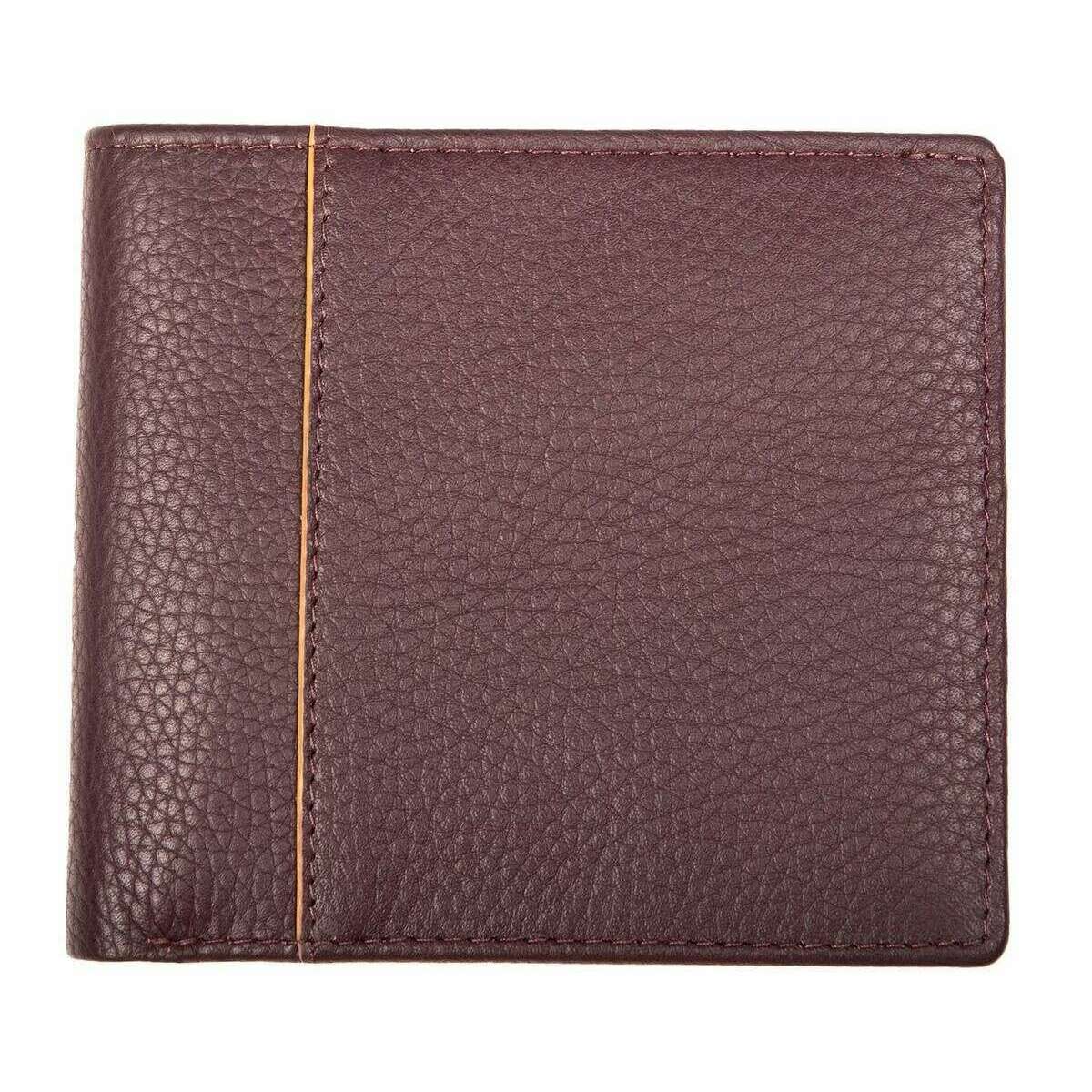 Dents Cherwell Slim Bifold Wallet - Bordeaux Burgundy/Light Tan