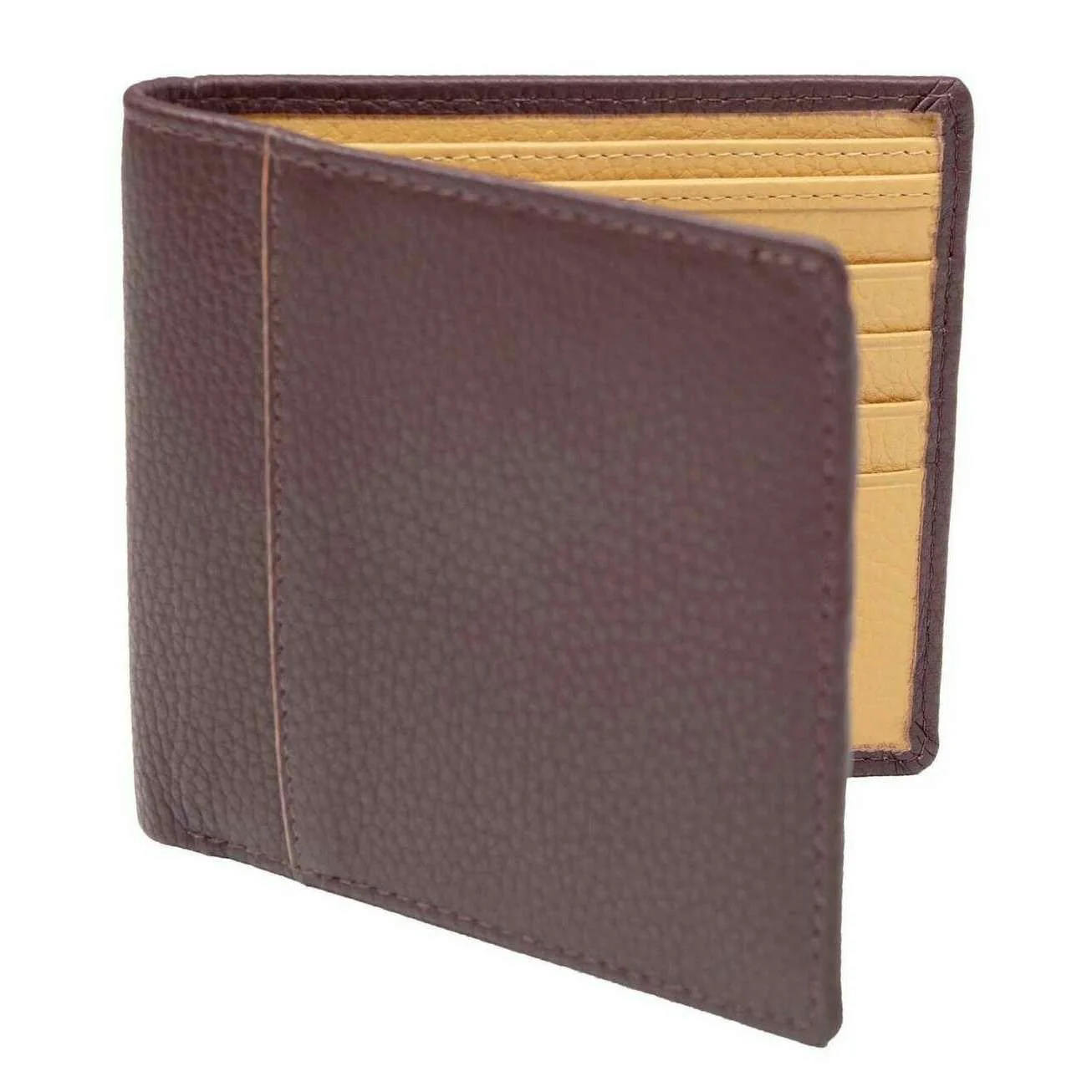 Dents Cherwell Slim Bifold Wallet - Bordeaux Burgundy/Light Tan - Image 3