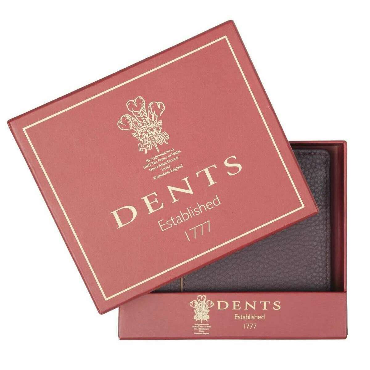 Dents Cherwell Slim Bifold Wallet - Bordeaux Burgundy/Light Tan - Image 6
