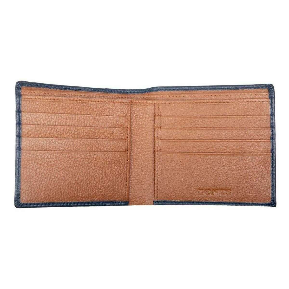 Dents Cherwell Slim Bifold Wallet - Navy/Cognac Brown - Image 4