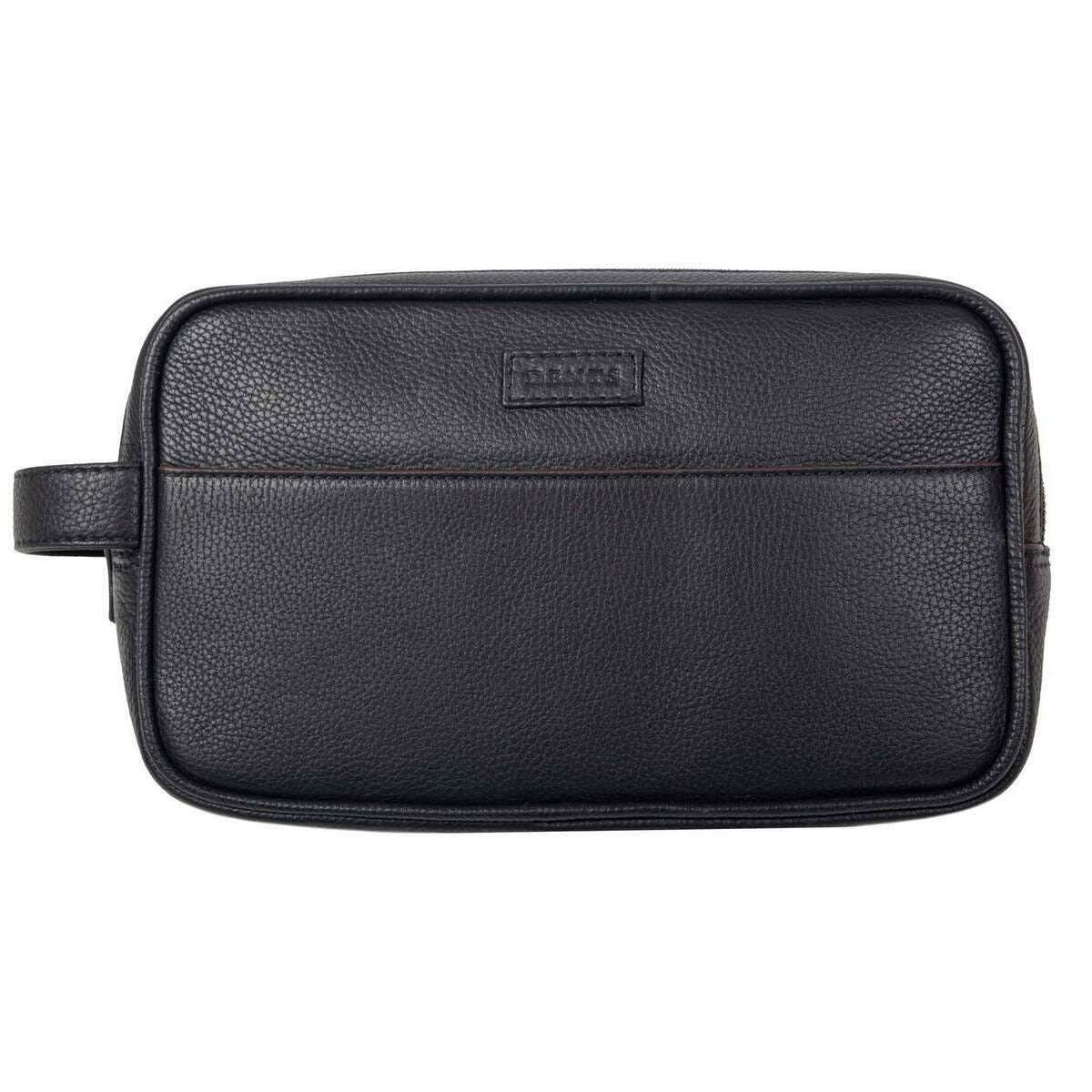 Dents Cherwell Wash Bag - Black/Bordeaux Burgundy
