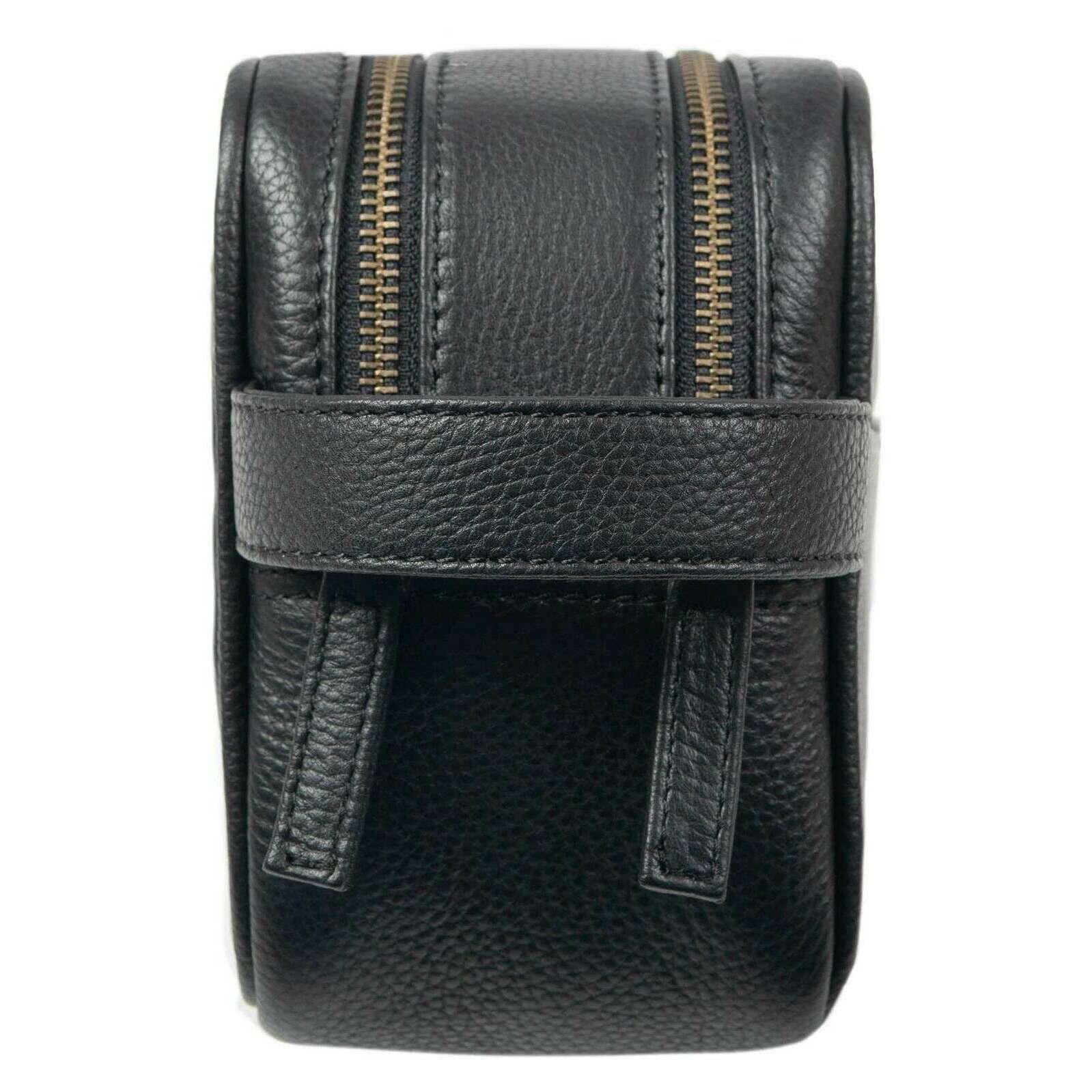 Dents Cherwell Wash Bag - Black/Bordeaux Burgundy - Image 4