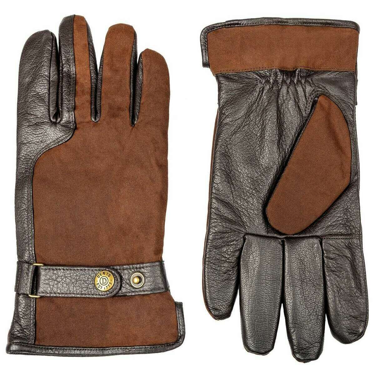 Dents Crewkerne Leather Gloves - Brown/Tan