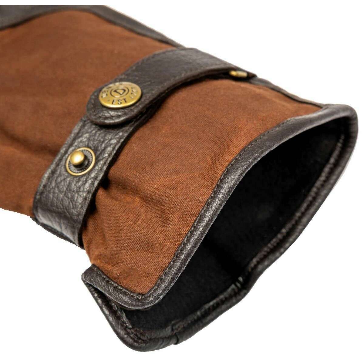 Dents Crewkerne Leather Gloves - Brown/Tan - Image 6