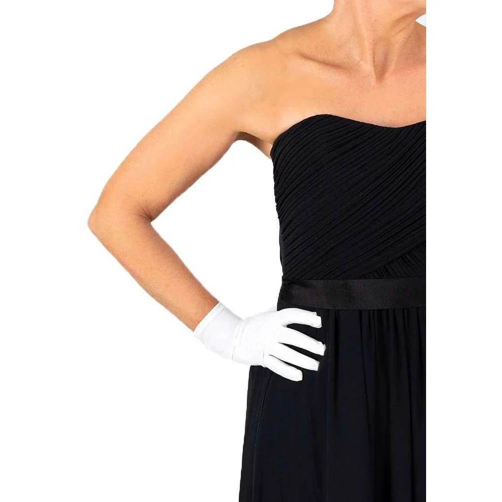 Dents Diana Matt Satin Gloves - Ivory - Image 2