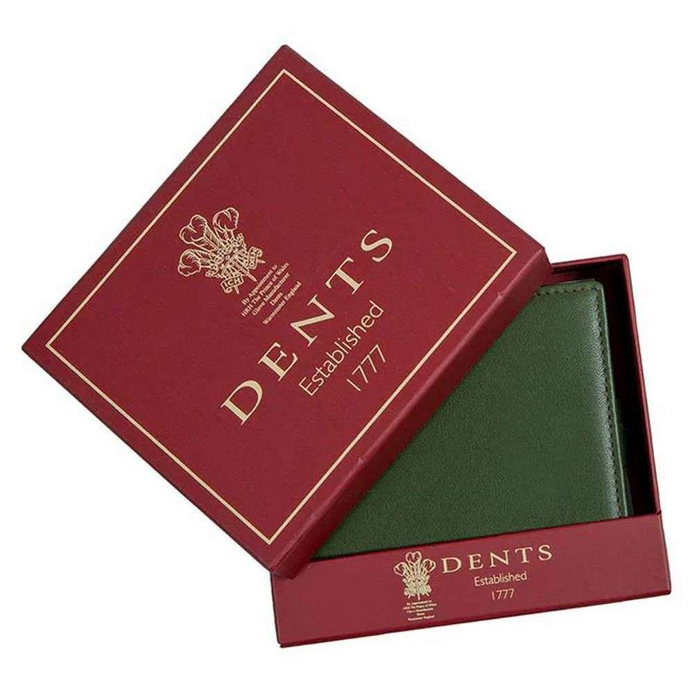 Dents Eden Security Billfold Wallet - Olive/English Tan - Image 4
